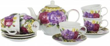 Чайный сервиз флора 220 мл, 13 предметов 901-001 — Egidius.ru