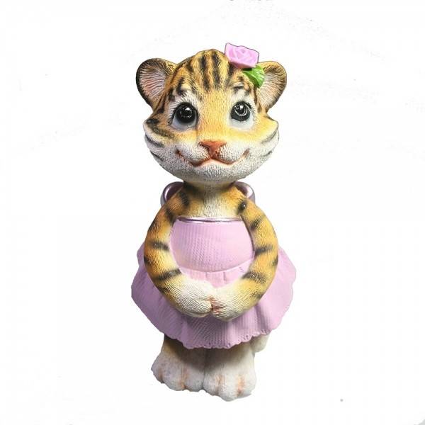 Фигура декоративная "Леди-тигрица"L6.5W6.5H13см 81-3032 фото 1 — Egidius.ru