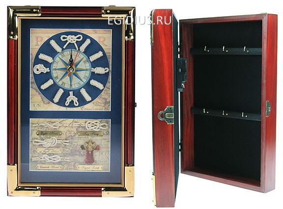 Коллаж-ключница Морской узел с часами 20*7*30см 104-077 фото 1 — Egidius.ru Коллаж-ключница Морской узел с часами 20*7*30см 104-077 фото 1 — Egidius.ru