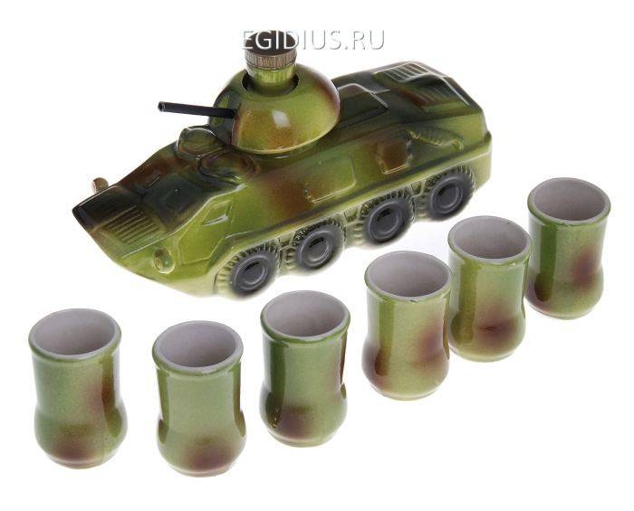 Набор водочно-коньячный Бтр 7 Предметов 0,7л 806-032 фото 1 — Egidius.ru