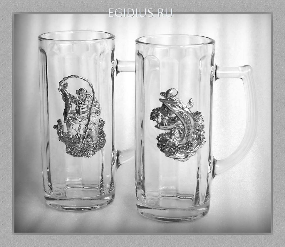 Набор пивных кружек 41254 "На рыбалке" 500мл.  72-0024 фото 1 — Egidius.ru