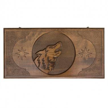 Настольная игра: Нарды резные &quot;Волк&quot;, Ustyan 4-2-107 — Egidius.ru