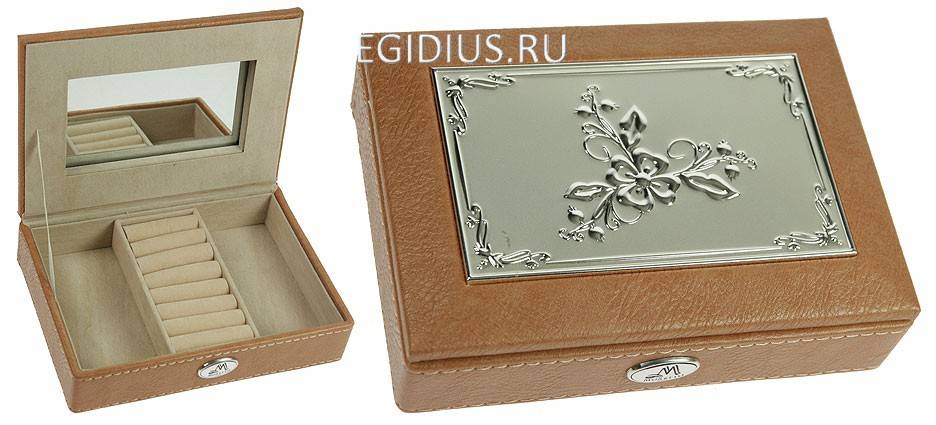 Шкатулка ювелирная Moretto 18*13*5см 110-219 фото 1 — Egidius.ru