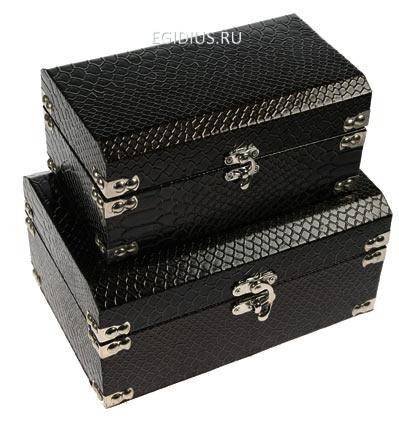 Набор сундучков из 2-х шт. 26*17*12см 110-526 фото 1 — Egidius.ru