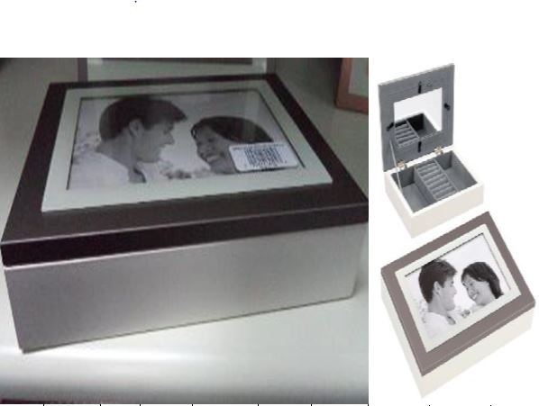 Шкатулка-фоторамка ювелирная Moretto 20*15*6см  115-540 фото 1 — Egidius.ru