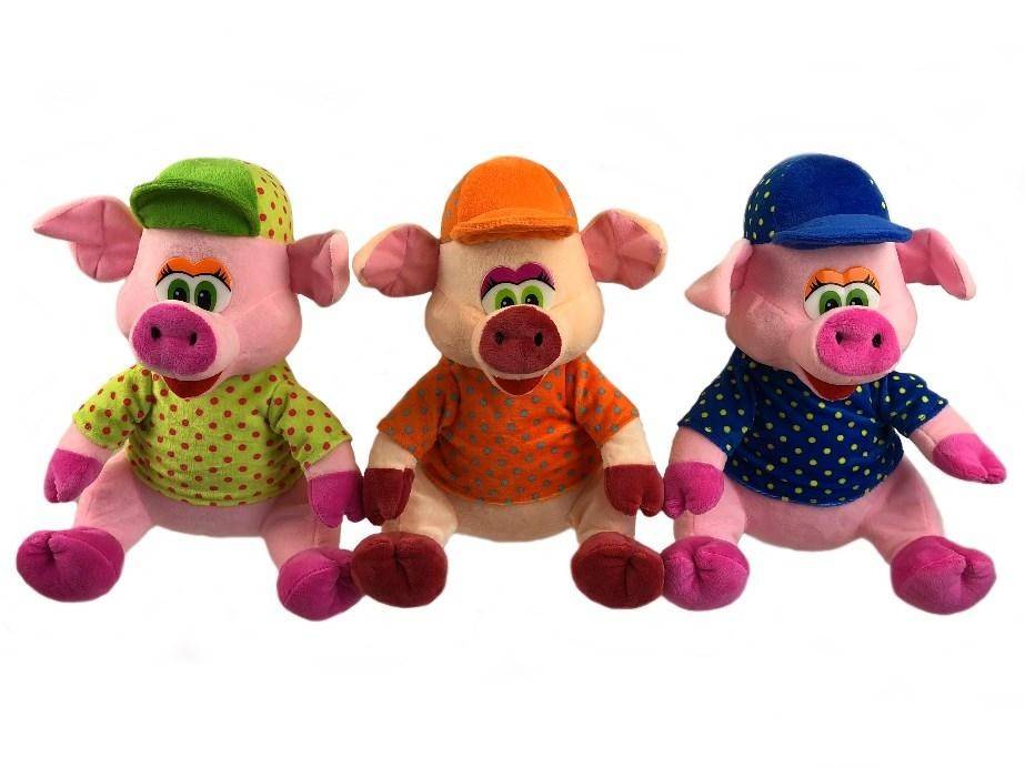 Упаковка для подарков Свинка (в ассортименте) S4 30см, 400 гр  281-157 фото 1 — Egidius.ru