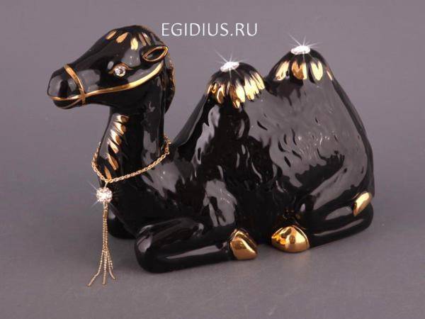 Фигурка "верблюд черный" с цепочкой 25*9 см.высота=17,5 см. 320-813 фото 1 &mdash; Egidius.ru