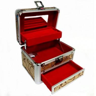 Кейс-шкатулка для украшений, металл, 4 вида, 16*12*14см 3-4-124 — Egidius.ru