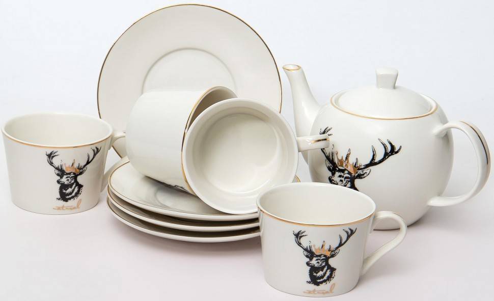 Чайный сервиз nature 200 мл, 9 предметов 901-002 фото 1 — Egidius.ru