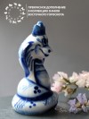 Фарфоровая фигурка змея с короной 8 см гжель, 281-485 фото 2 — Egidius.ru