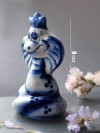 Фарфоровая фигурка змея с короной 8 см гжель, 281-485 фото 3 — Egidius.ru