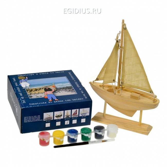 Яхта для сборки и раскраски, 19см 700-569 фото 1 — Egidius.ru