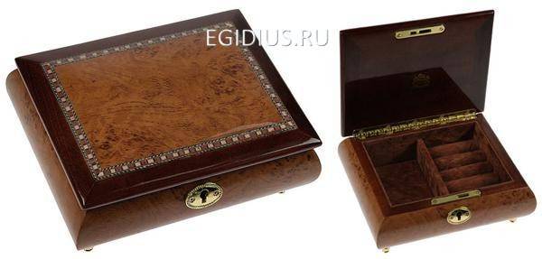 Шкатулка ювелирная "MERCANTE" 19*15*8см  110-807 фото 1 &mdash; Egidius.ru