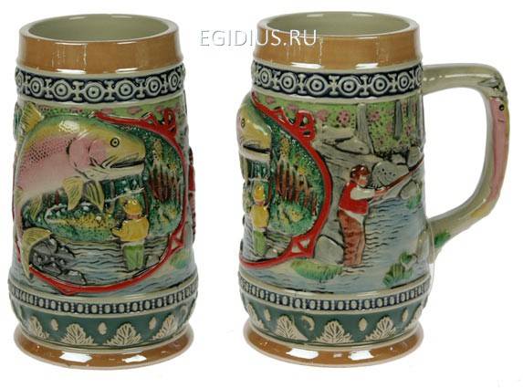 Пивная кружка коллекционная Рыбалка 111-144 фото 1 &mdash; Egidius.ru