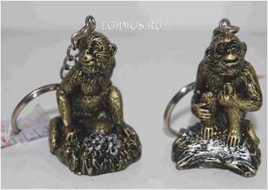 Брелок "Обезьянка" 3*3*5см  190-021 фото 1 — Egidius.ru