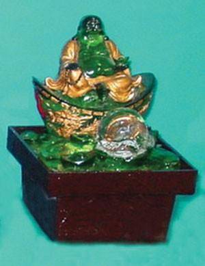 Фонтан: Изумрудный Будда Н=18,5см 10-0158 — Egidius.ru
