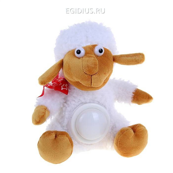 Мягкая игрушка музыкальная "Барашек" с бантом 805-007 фото 1 — Egidius.ru