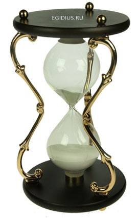 Сувенир: песочные часы на 60 мин. 15 *15*24см 104-000 фото 1 — Egidius.ru