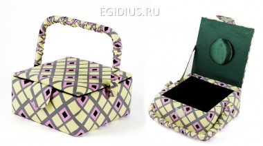 Шкатулка для рукоделия  Сундучок  18*13*8см  115-028 — Egidius.ru
