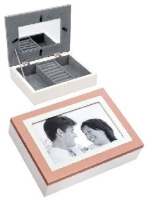 Шкатулка-фоторамка ювелирная Moretto 20*15*6см  115-541 — Egidius.ru