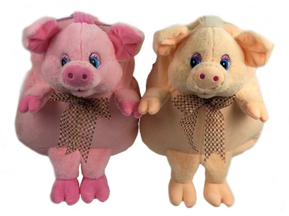 Рюкзак для  подарков  Свинка (в ассортименте)  S8 30 см,  2000 гр  281-161 фото 1 — Egidius.ru