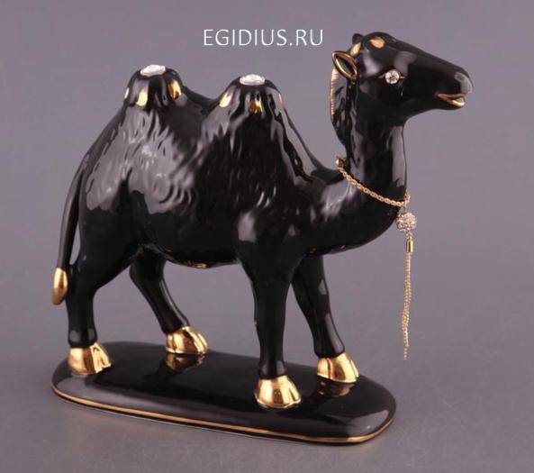 Фигурка "верблюд черный"длина=26 см высота=23 см. 320-814 фото 1 &mdash; Egidius.ru