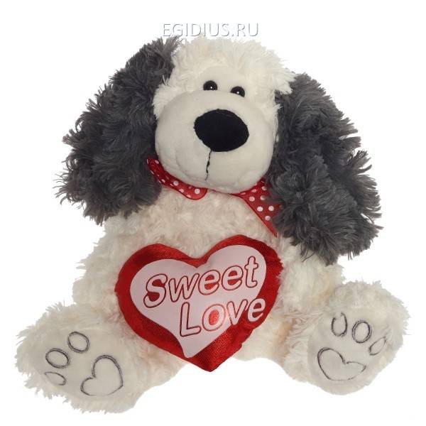 Игрушка мягконабивная Собака, H20см символ 2018 года 81-3663 фото 1 — Egidius.ru