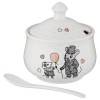 Сахарница с ложкой ля мур. мышки 400 мл. 11*11*7 см. символ года 2020 332-872 фото 3 — Egidius.ru