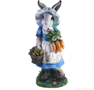 Фигура для сада и дачи Пасхальная зайка  L25W19H53 81-6220 — Egidius.ru