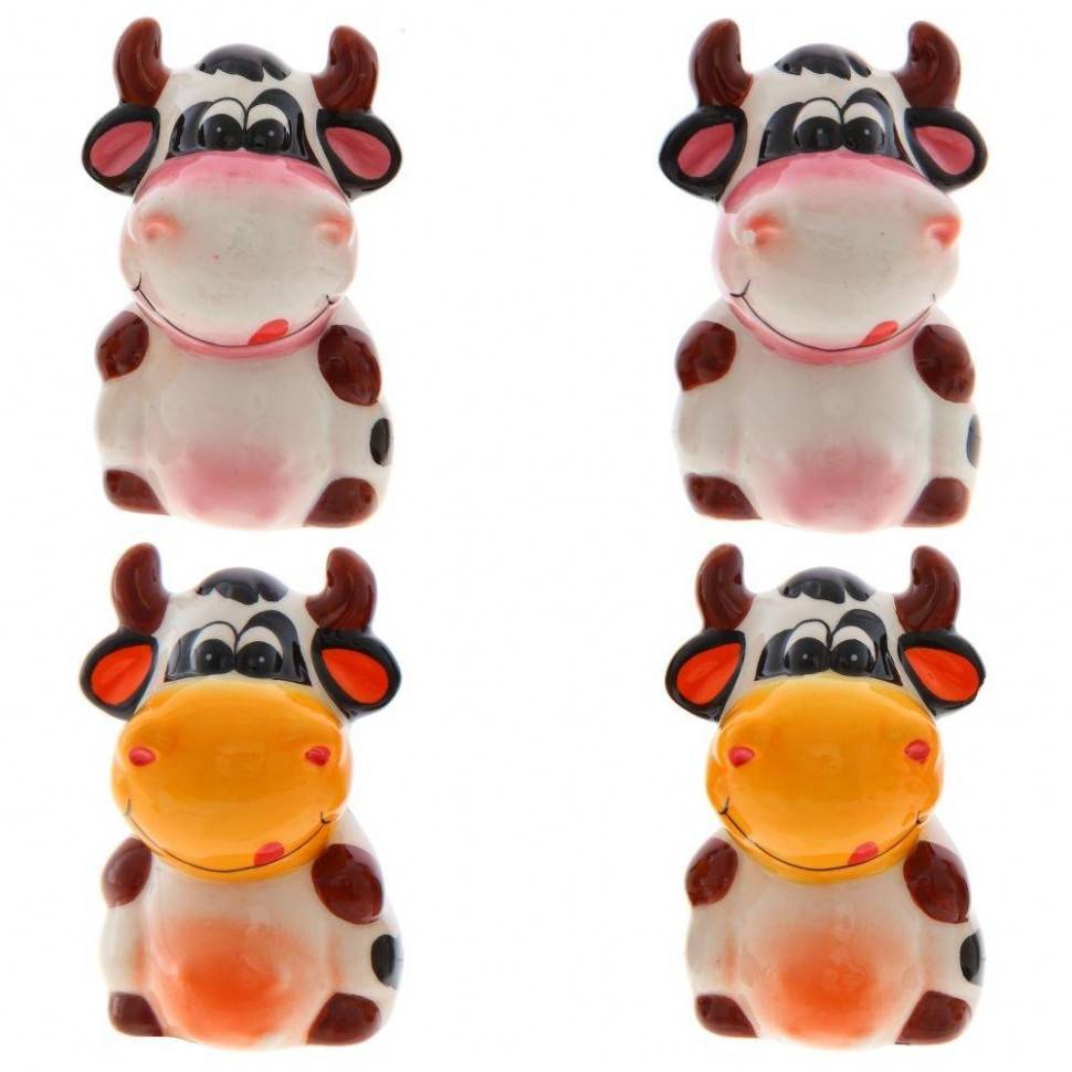 Набор для специй "Коровка", L5 W5 H8 см, 2в. 82-1505 фото 1 &mdash; Egidius.ru