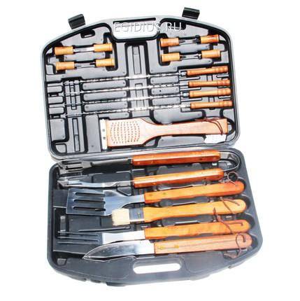 Набор для барбекю 44*26*8 пластиковый кейс 18 предметов 271-500 фото 1 &mdash; Egidius.ru