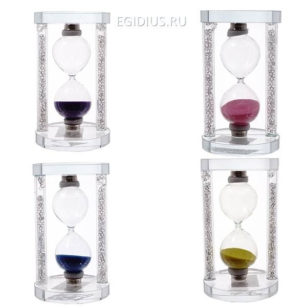 Декоративное изделие Песочные часы (1мин.), L7 H12 см, 4в. 81-2016 фото 1 &mdash; Egidius.ru