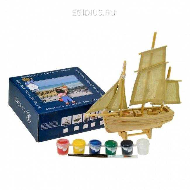 Корабль для сборки и раскраски, 24см 700-570 фото 1 — Egidius.ru