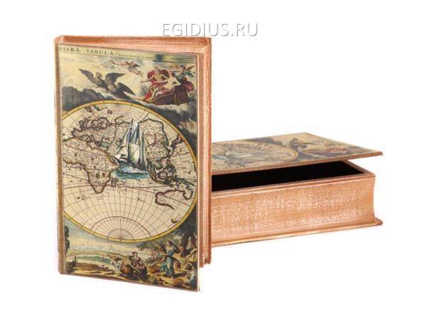 Комплект шкатулок для книг из 2 шт.33*7*22/26*5*7 см. 317-003 фото 1 — Egidius.ru