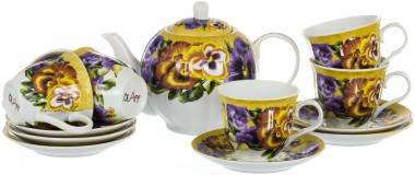 Сервиз чайный 13 Предметов &quot;Анютины глазки&quot; 901-029 — Egidius.ru
