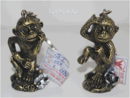 Брелок "Обезьянка" 3*3*5см 190-022 фото 1 — Egidius.ru