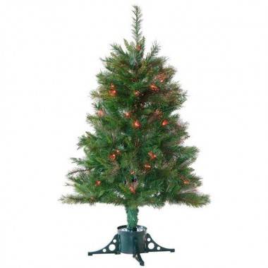 Елка искусственная &quot;Купеческая&quot; (со светопр. волокном и светодиодами), 150 см, 292 в., 70 красн. 80-0075 — Egidius.ru