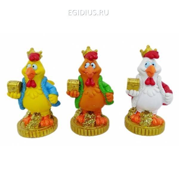 Декоративная фигурка "Петушок", L5,5W4,5H8см, 3в 81-3411 фото 1 &mdash; Egidius.ru