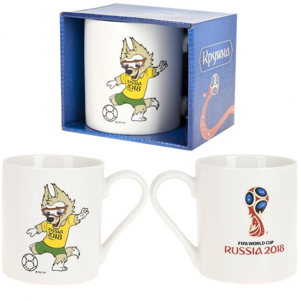 Кружка фарфоровая "ЧМ 2018/Бразилия" v=480мл.  406-227 фото 1 &mdash; Egidius.ru