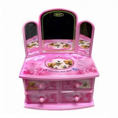 Шкатулка музыкальная механическая &quot;Трюмо с тремя зеркалами. Мишки&quot; 20*13*11,5см 3-4-127 — Egidius.ru