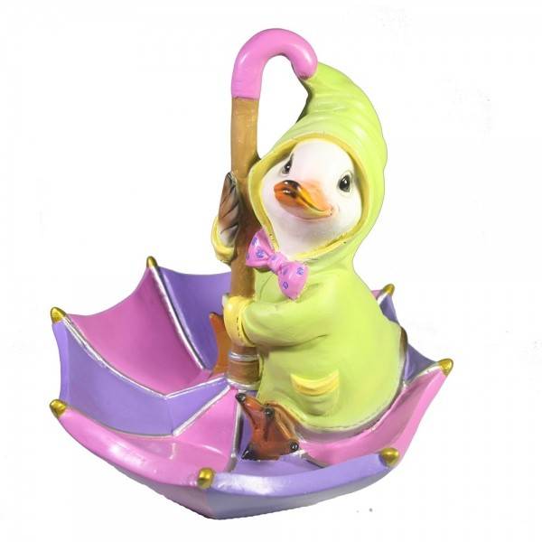 Фигура для дачи "Утенок на зонтике" L19W19H21 81-6842 фото 1 &mdash; Egidius.ru