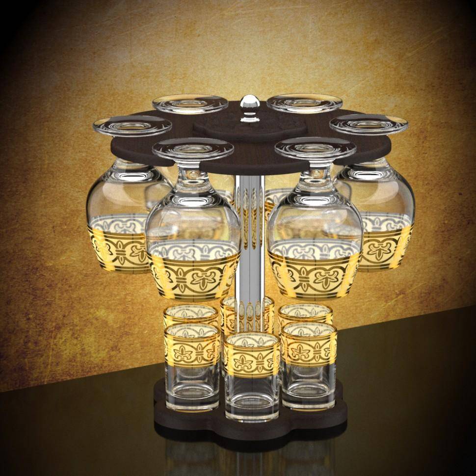 Мини-бар 12 предметов 483 Флоренция (темный) 71-0032 фото 1 — Egidius.ru