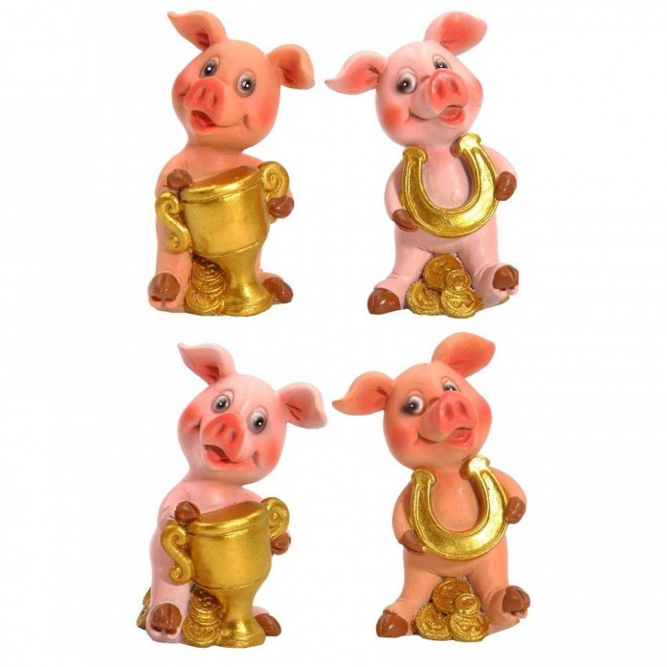 Магнит "Свинка", L4,5 W4 H8см, 4в 82-0331 фото 1 — Egidius.ru