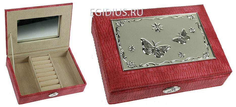 Шкатулка ювелирная Moretto 18*13*5см 110-221 фото 1 — Egidius.ru