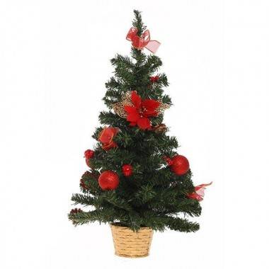 Ёлка декоративная с украшениями, H 61 см 80-0145 — Egidius.ru