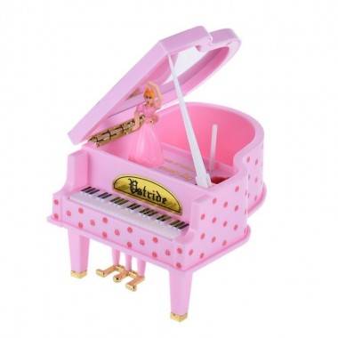 Шкатулка музыкальная механическая с балериной &quot;Рояль&quot; 14*11*9см 3-4-128 — Egidius.ru