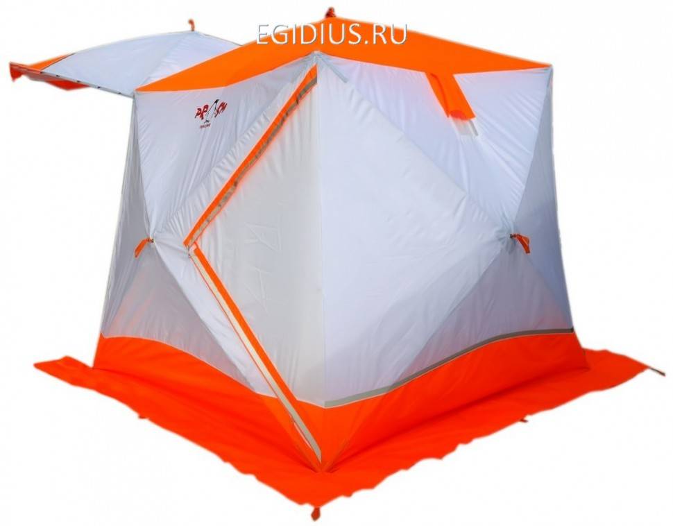 Палатка Пингвин Призма Шелтерс Премиум (2 сл.) (бело/зеленый) 11-0637 фото 1 &mdash; Egidius.ru