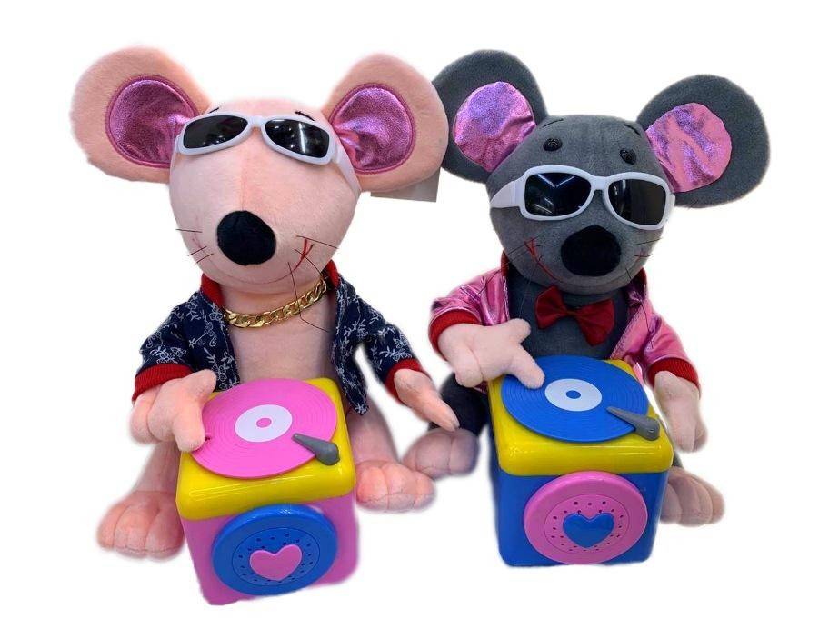 Поющая и танцующая игрушка "Мышка-диджей" символ 2020 года 2-1-102 фото 1 &mdash; Egidius.ru