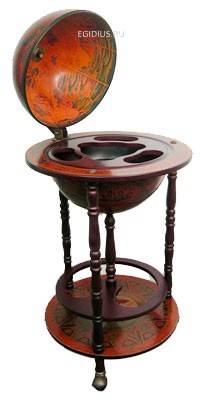 Глобус-бар напольный d=33см, 44*44*88см  100-004 фото 1 — Egidius.ru