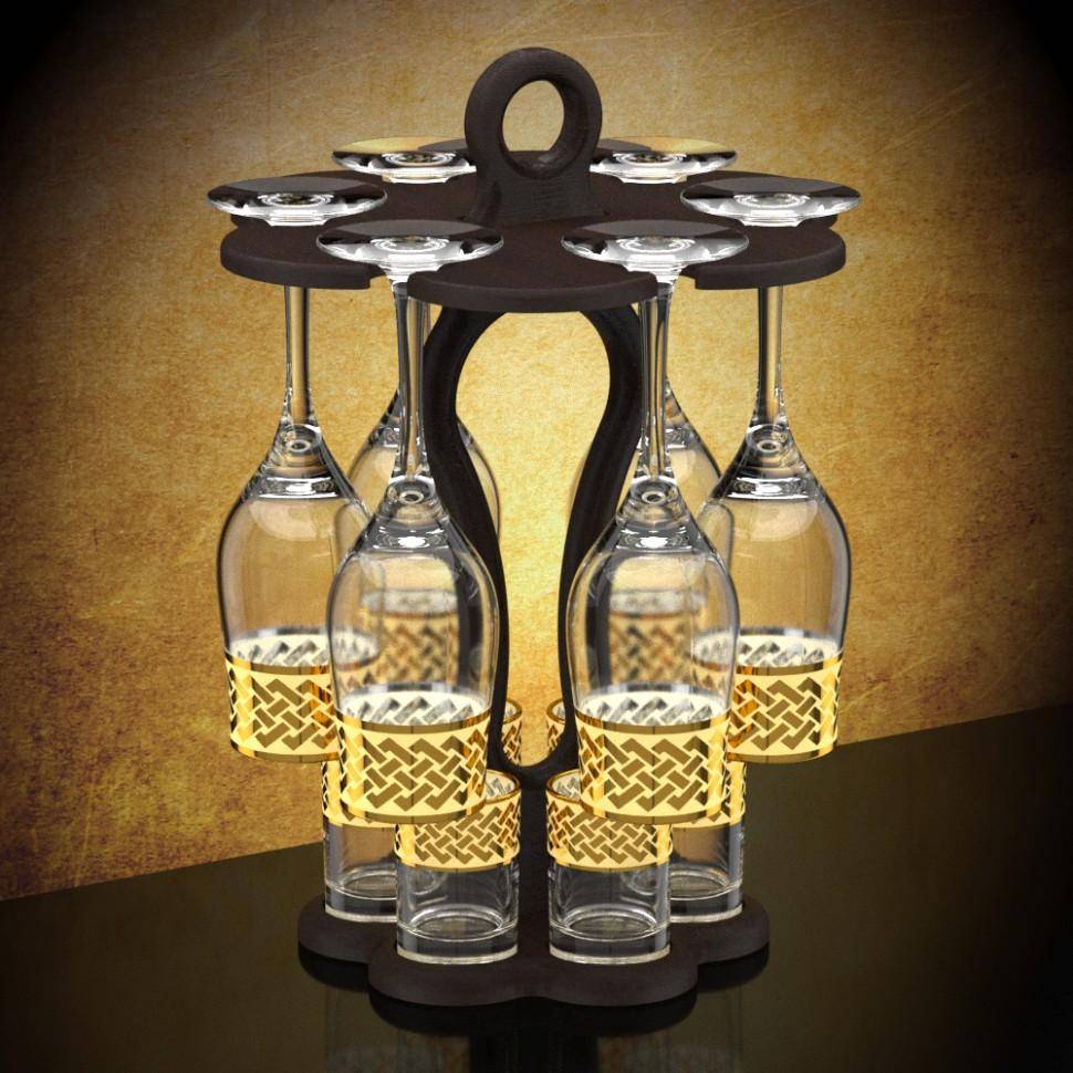 Мини-бар 12 предметов Изящный 160 Скандинавия (темный) 71-0083 фото 1 — Egidius.ru